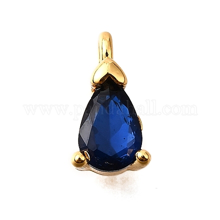 Латунные микро проложить кубического циркония подвески KK-D356-08G-G-1