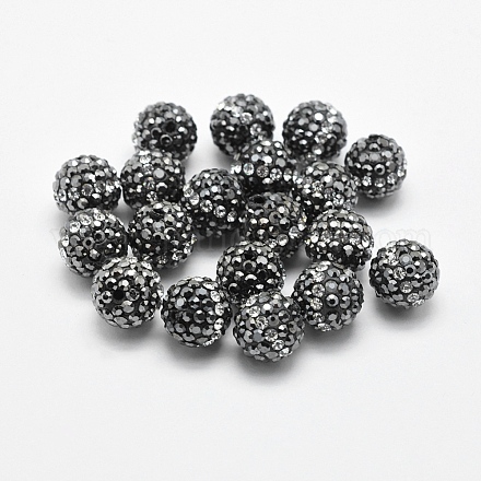 Ручной полимерной глины шариков Rhinestone RB-L030-20A-10mm-1