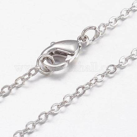 Латунь цепи ожерелья MAK-L009-07P-1
