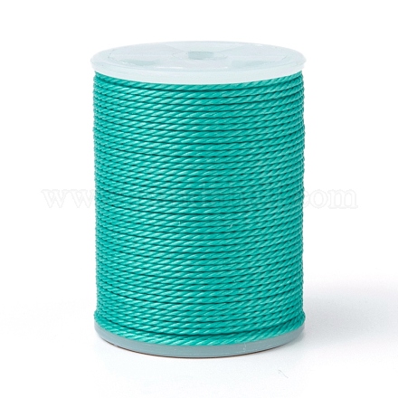 Круглый вощеный полиэфирный шнур YC-G006-01-1.0mm-25-1