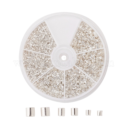 Зажимные бусины из латуни KK-YW0001-24A-S-1