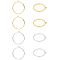 UNICRAFTALE 8Pcs 2 Colors 304 Stainless Steel Open Back Bezel Pendants Ring Circle Shape Charms Manual Polishing Hollow Frame Pendants for DIY Resin Pressed Flower Crafts Jewelry Making