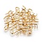 304 Stainless Steel Snap on Bails, Real 18K Gold Plated, 8x7x4mm