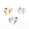 Brass Peg Bails Pendants, For Half Drilled Beads, Mixed Color, 7x4.5x3mm, Hole: 4x3.5mm, Pin: 1mm