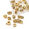 20Pcs 10 Style Tibetan Style Alloy Tube Bails, Loop Bails, Tube, Antique Golden, 9.5~15x7~13x3.5~7mm, Hole: 1.2~1.8mm, Inner Diameter: 3.2~4.8mm, 2Pcs/style