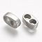 Non-Tarnish 304 Stainless Steel Multi-strand Links, For Leather Cord Bracelets Making, Stainless Steel Color, 7.5x12x4mm, Hole: 4mm