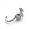 Tarnish Resistant 304 Stainless Steel Bead Tips, Calotte Ends, Clamshell Knot Cover, Stainless Steel Color, 9x4x4mm, Inner Diameter: 3mm