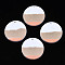 Handmade Polymer Clay Pendants, Flat Round, Tan, 32x2mm, Hole: 1.6mm