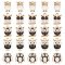 50Pcs 5 Styles Alloy Enamel Pendants, with Crystal Rhinestone, Owl Charm, Mixed Color, 16.5~19x10~14.5x2~3mm, Hole: 1.4~2mm, 10pcs/style