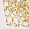 Alloy Pendants, Oval, Light Gold, 42x23~24x7.5mm, Hole: 2mm