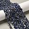 Natural Sodalite Beads Strands, Heart, 5.5x6~6.5x2.5~3mm, Hole: 0.7mm, about 69~72pcs/strand, 14.88~15.2(37.8~38.6cm)