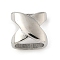 304 Stainless Steel Slide Charms, X-shape, Stainless Steel Color, 11.5x11x7mm, Hole: 9x5mm