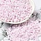 Opaque Colours Luster Glass Seed Beads, Peanut, Pearl Pink, 6x3.5x3mm, Hole: 1mm, about 161pcs/10g