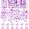 NBEADS About 304 Pcs Tila Beads, 5mm 2-Hole Glass Seed Beads Plum Rectangle Mini Beads Japanese Glass Beads for Christmas DIY Craft Bracelet Necklace Jewelry Making