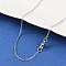 Tarnish Resistant 304 Stainless Steel Cable Chain Necklaces, with Lobster Claw Clasps, Stainless Steel Color, 19.7 inch(50cm)