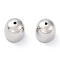 Brass Cord Ends, End Caps, Cadmium Free & Nickel Free & Lead Free, Column, Real Platinum Plated, 11.5~12x10.5~11mm, Hole: 1.2~1.6mm, Inner Diameter: 9.5~10mm