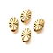 Brass Beads, Real 18K Gold Plated, Oval, 5.5x4x2.5mm, Hole: 1.2mm