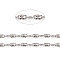 Tarnish Resistant 304 Stainless Steel Textured Cable Chains, with Spool, Soldered, Stainless Steel Color, 4.2x2x0.2mm, about 32.8 Feet(10m)/roll