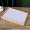 Bamboo Jewelry Press, Jewelry Displays for Earring, White, 36.5x24.5x3cm