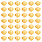 50Pcs Alloy European Beads, Large Hole Beads, Matte Style, Shell, Matte Gold Color, 9.5x10x7.5mm, Hole: 4.5mm