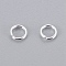 304 Stainless Steel Jump Rings, Open Jump Rings, Silver Color Plated, 20 Gauge, 5x0.8mm, Inner Diameter: 3.5mm