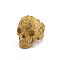 Stainless Steel Finger Rings, Skull, Golden, US Size 10(19.8mm)