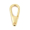 Brass Spring Gate Clasps, Cadmium Free & Nickel Free & Lead Free, Golden, 22.5x9.5x4.5mm, Hole: 2mm