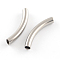 Tarnish Resistant Stainless Steel Tube Beads, Stainless Steel Color, 40x6mm, Hole: 4mm