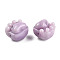 Opaque Resin Beads, Imitation Jade, Cat Claw, Plum, 14x15x13mm, Hole: 1.8mm