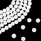5 Strands Natural Lava Rock Round Beads Strands, Round, White, 10mm, Hole: 1mm, about 37pcs/strand, 15.15 inch(38.5cm)