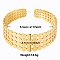 Vintage Texture 304 Stainless Steel Cuff Bangles for Women