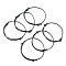 Korean Waxed Polyester Cord Bracelet Making, for Jewelry Making Supplies, Black, Adjustable Diameter: 40~70mm