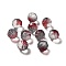 Transparent Glass Beads, Gradient Color, Round, FireBrick, 12.5x12mm, Hole: 1.4mm