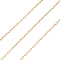 Yellow Gold Filled Cable Chains, Soldered, Real 14K Gold Filled, Link: 2.3x1.1x0.3mm