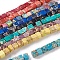 Natural Imperial Jasper Beads Strands, Dyed, Cube, Mixed Color, 4.5x4.5x4.5mm, Hole: 0.8mm, about 87~88pcs/strand, 15.1 inch~15.3 inch(38.5~39cm)