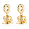 Brass European Dangle Charms, Cup, Large Hole Pendants, Cadmium Free & Lead Free, Real 18K Gold Plated, 21mm, Hole: 4.5mm