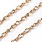 Ion Plating(IP) 304 Stainless Steel Figaro Chains, Figure 8 Chain, with Spool, Unwelded, Golden, 12x5x1mm, about 32.8 Feet(10m)/roll