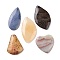 Natural Gemstone Pendants, Mixed Shapes, 45~65x29.5~45x5.5~8mm, Hole: 1.5~2mm