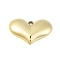 CCB Plastic Pendants, Heart, Golden, 20x29x8mm, Hole: 1.8mm