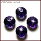 K9 Glass, Imitation Austrian Crystal Beads, Grade AAA, Faceted, Rondelle, Indigo, 10x7mm, Hole: 0.9~1mm