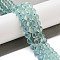 Natural Blue Fluorite Beads Strands, Grade A, Round, 6mm, Hole: 0.8mm, about 57pcs/strand, 15.5 inch