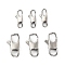 Tarnish Resistant 304 Stainless Steel Lobster Claw Clasps, Stainless Steel Color, 60pcs/box