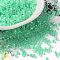 Glass Seed Beads, Opaque Colours Rainbow, Cylinder, Aquamarine, 2.5x2mm, Hole: 1.4mm