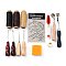 Leather Crafting Tools and Supplies, Leather Working Tools Set with Awl Waxed Thread Thimble Kit, for Stitching Punching Cutting Sewing Leather Craft Making, Mixed Color, 18x11x5.2cm