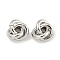 Brass Beads, Cadmium Free & Nickel Free & Lead Free, Trinity Knot, Platinum, 8x8x4.5mm, Hole: 1.2mm