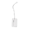 Paper Price Tags, with Elastic Cord, Rectangle with Word, WhiteSmoke, 7.5~8cm, Rectangle: 25x15x0.3mm
