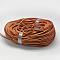 Leather Cords, Chocolate, 3x2mm, about 100yards/bundle(300 feet/bundle)