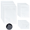 A4/5/6 PET Protective Film, Plastic Lamination Sheet, for Photo Frame, Rectangle, White, 150~300x105~215x0.3mm, 65 sheets/set