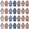 SUNNYCLUE 1 Box 28Pcs 7 Colors Glove Charm Christmas Alloy Charms Bulk Metal Flower Printed Winter Holiday Xmas Warm Clothes Gloves Mini Charm for Jewelry Making Charms Earrings DIY Crafts Supplies