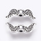 Tibetan Style Alloy Beads, Lead Free & Nickel Free & Cadmium Free, Wing, Antique Silver, 18x7x4mm, Hole: 1mm
